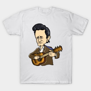 Johnny Cash and Guitar T-Shirt